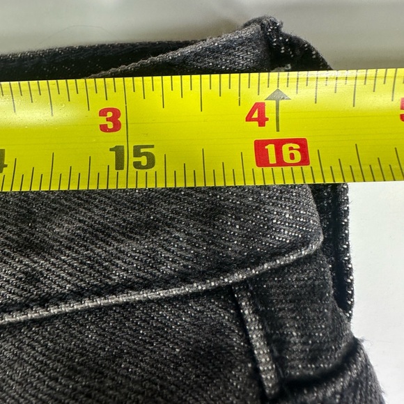 NWT AllSaints Switch Raw Hem Denim Shorts in Washed Black - Size 31 - Picture 10 of 13